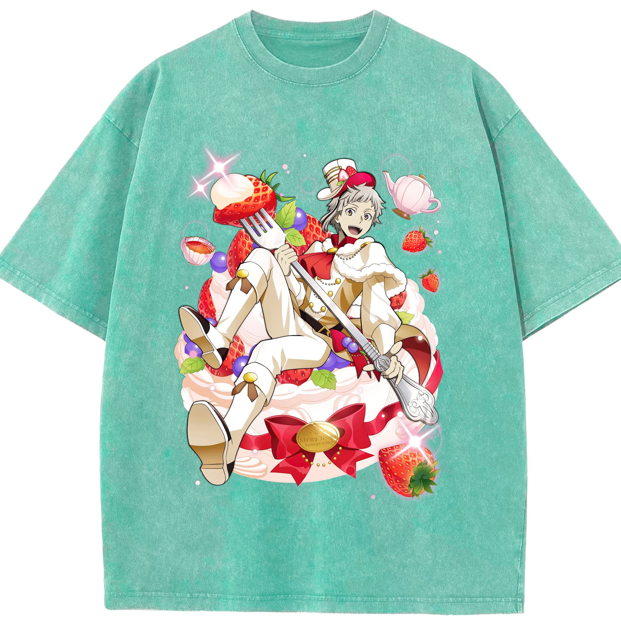 （画像用） 文豪ストレイドッグス Bungo Stray Dogs 綿100% ヴィンテージ風 半袖Tシャツ（フロントプリント）
